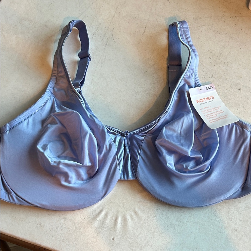 Warner's Light Blue Comfort Bra